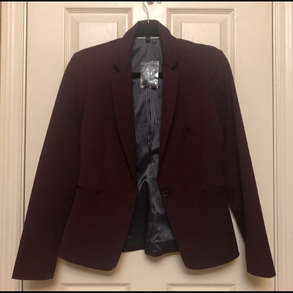 Express Burgundy Blazer